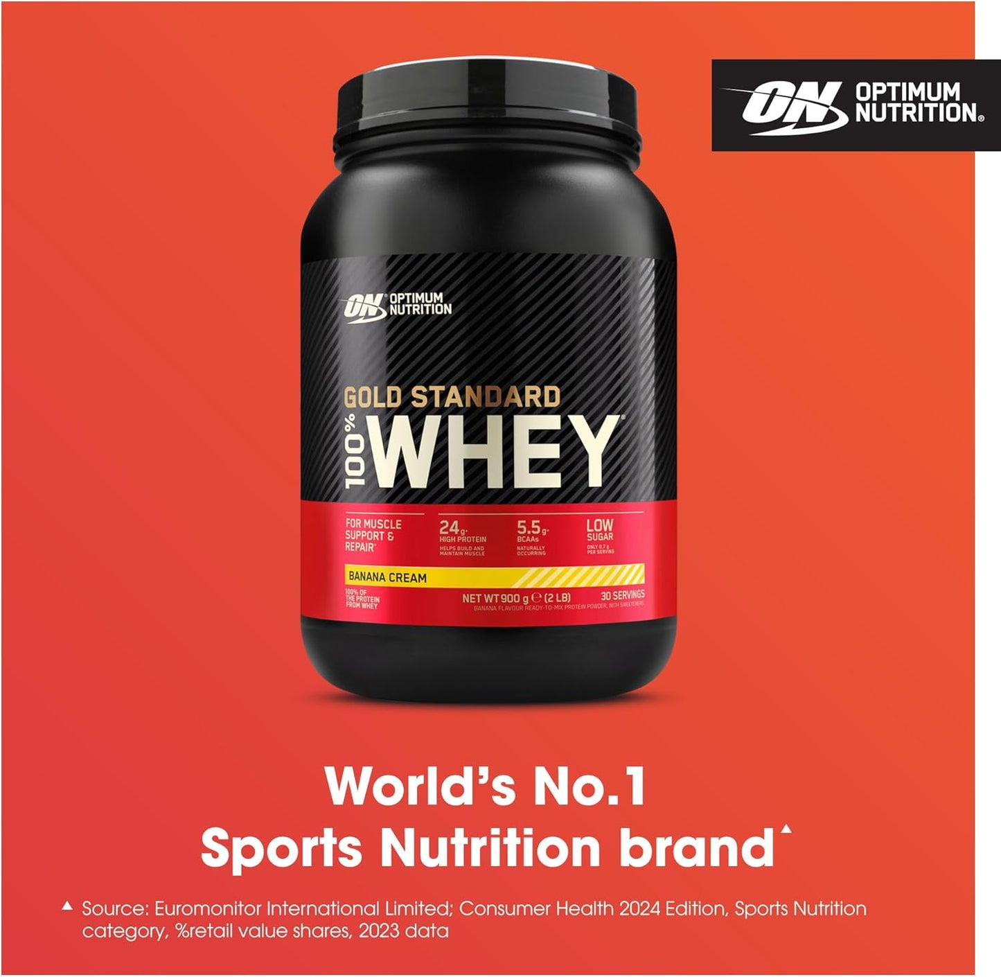 Easy-mix whey protein powder in Banana Cream flavour