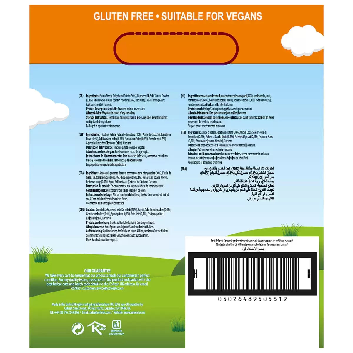 Eat Real Veggie Straws, a nutritious and tasty snack made from vegetables