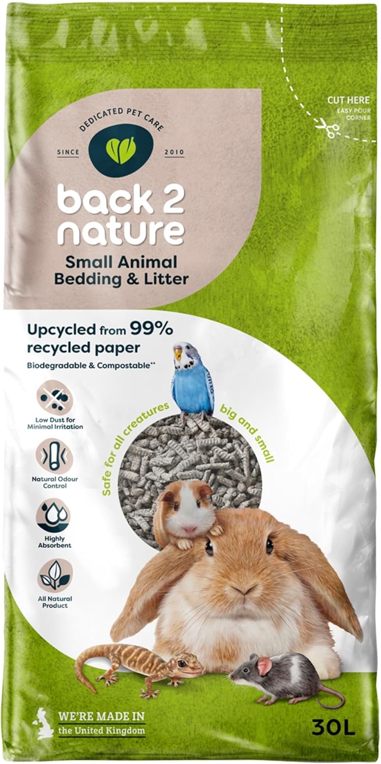 Eco-friendly biodegradable litter for small animals
