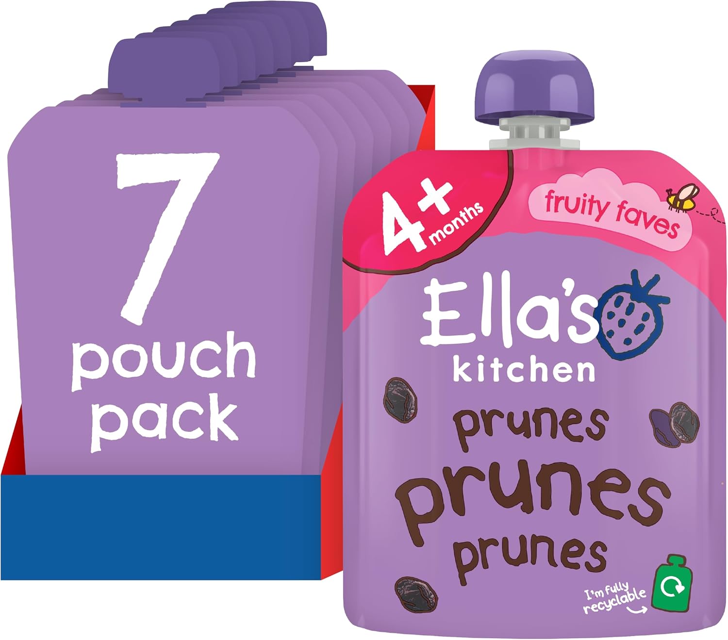 ellas kitchen first taste prunes baby food 70g pouch