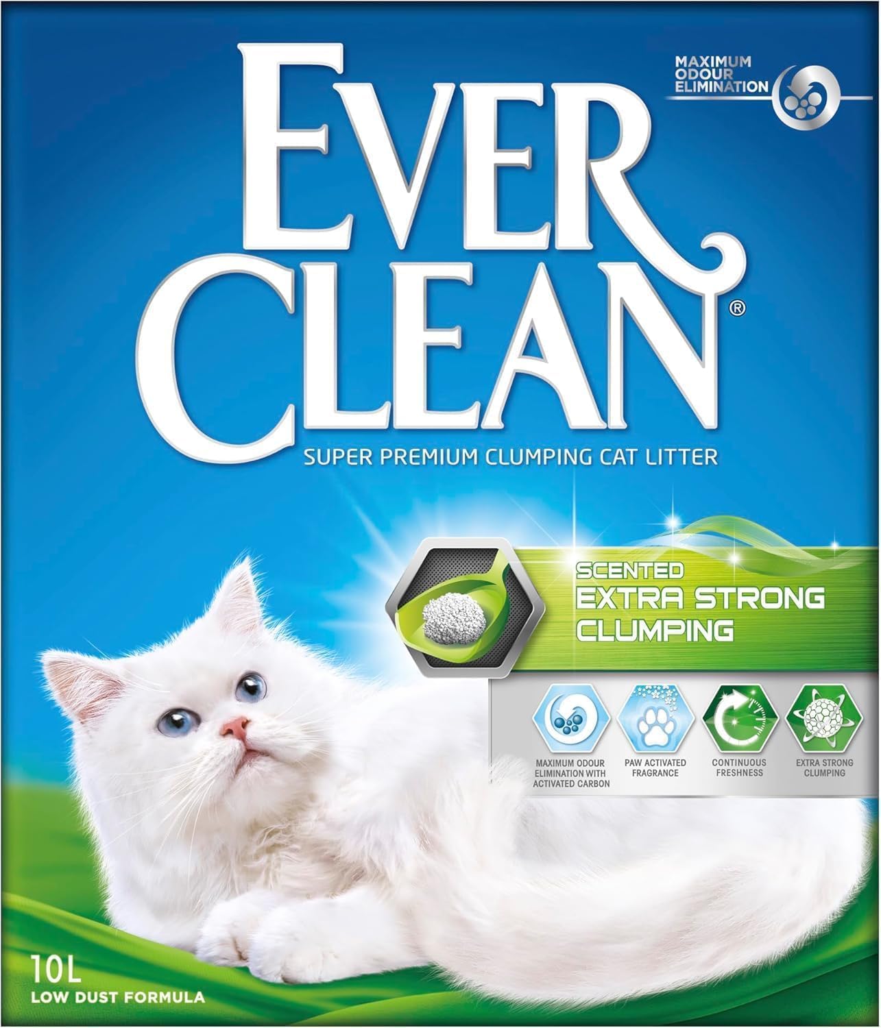 ever clean extra strong clumping cat litter 10l