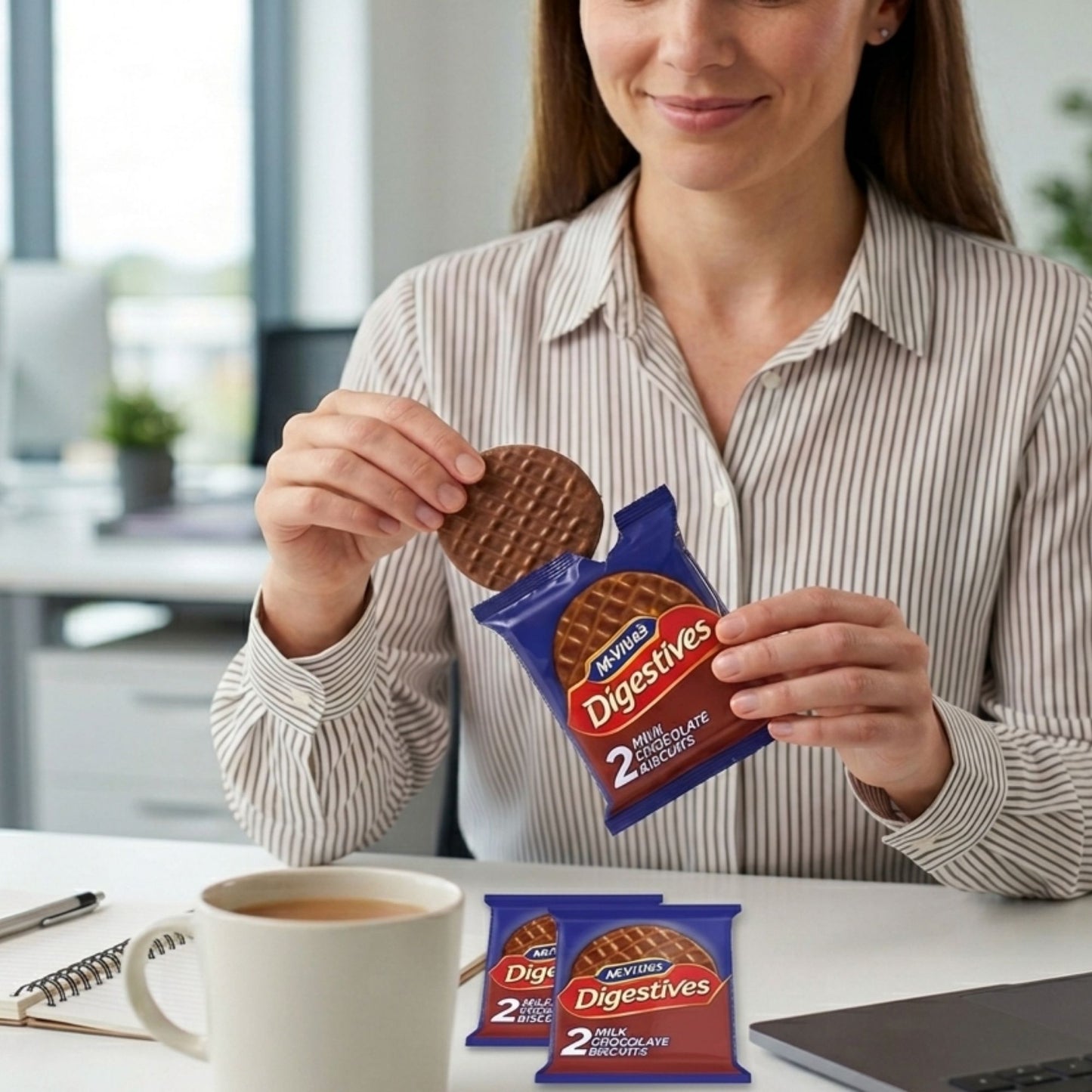 Convenient ready to serve biscuit packs for break rooms