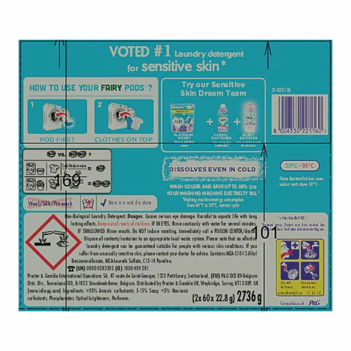 Large 120 wash pack for families or bulk use