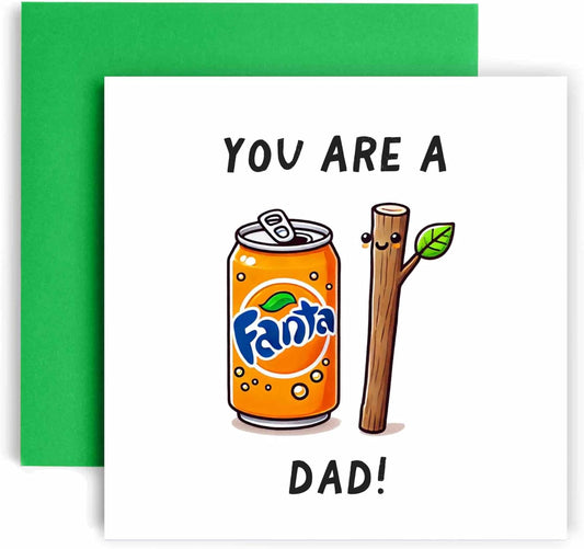 Humorous 14.8cm card for Father’s Day — great for adding a laugh to your fathers day presents.