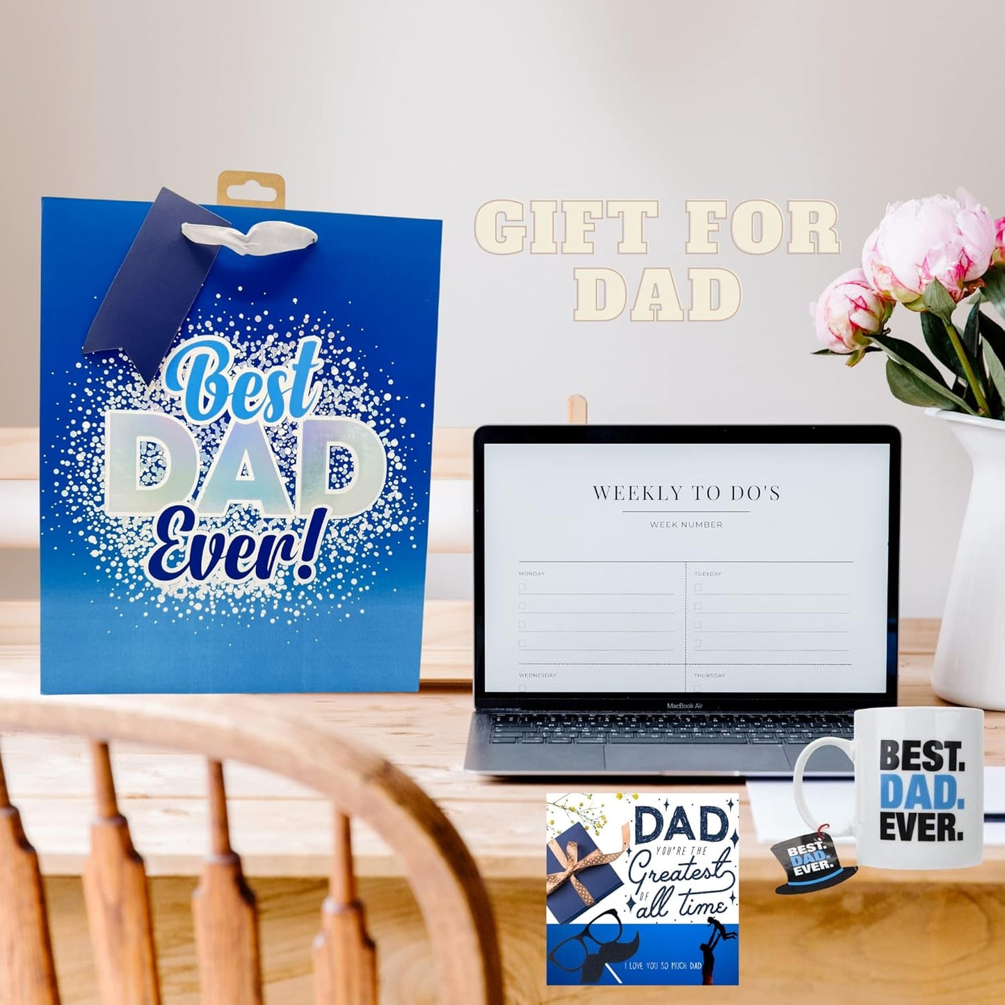 Father gift box selection featuring tasty treats and snacks