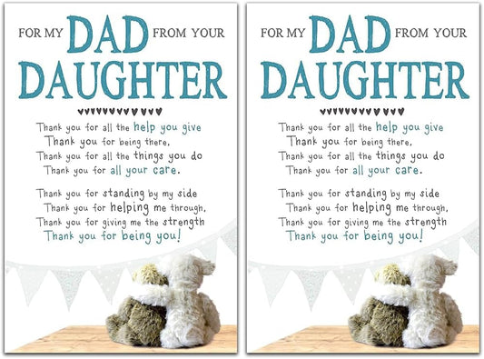 Adorable Father's Day cards from daughter — sweet designs perfect for meaningful fathers day gifts and presents.