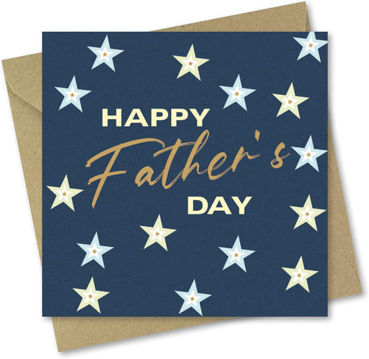 Ecofriendly star design Father’s Day card for Dad — a thoughtful and sustainable option for fathers day gifts and presents