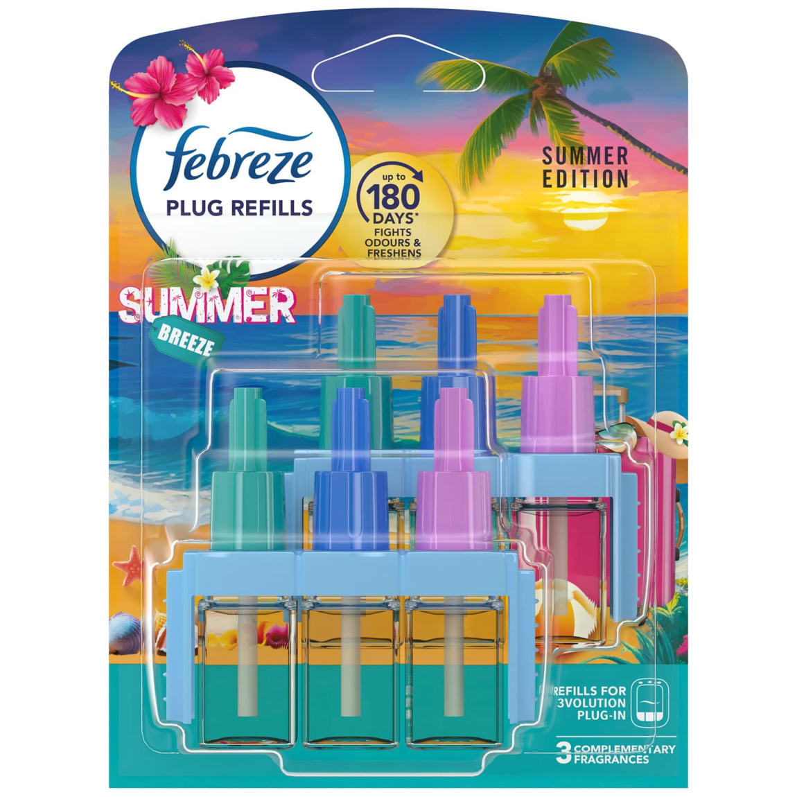 Febreze 3Volution plug in refill 2 pack Summer Breeze