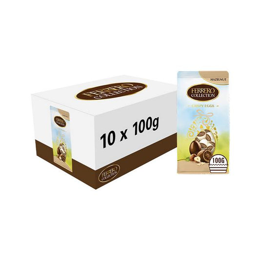 Ferrero Collection Hazelnut Crispy Mini Easter Eggs, 10 x 100g bags for a delicious treat
