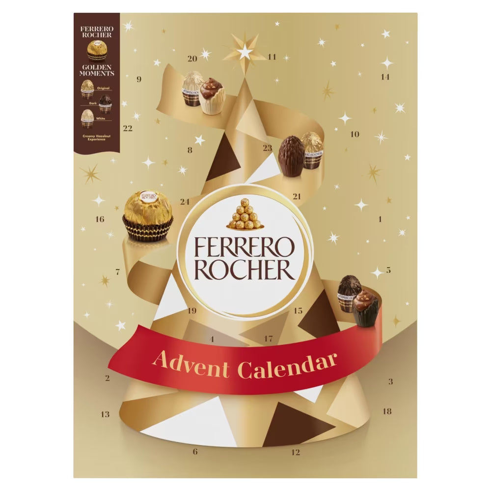Luxury Ferrero Rocher and Golden Moments advent calendar