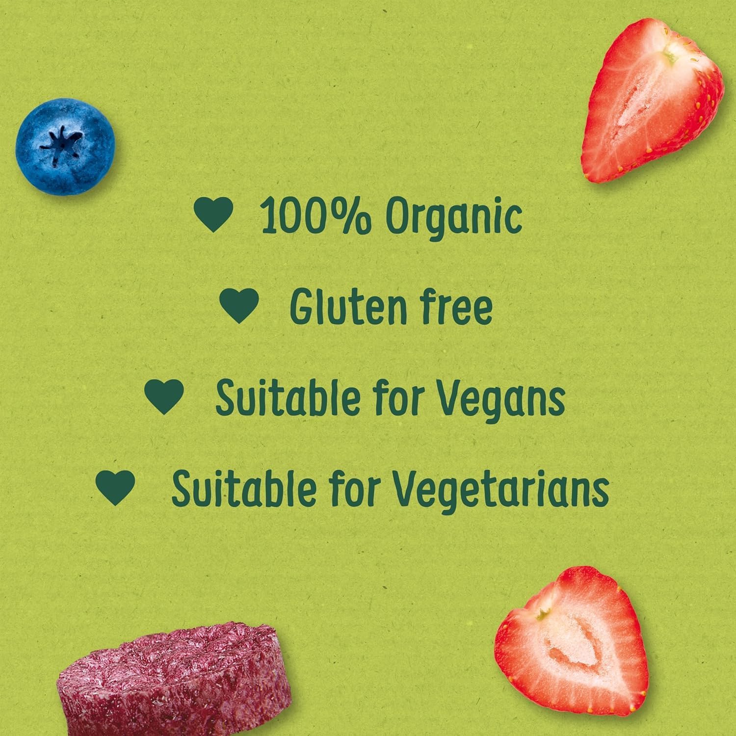 natural rice snack with fruit flavour organix