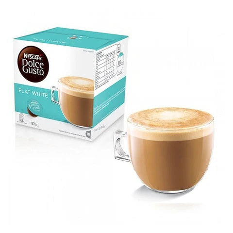 Everyday flat white pods compatible with Dolce Gusto