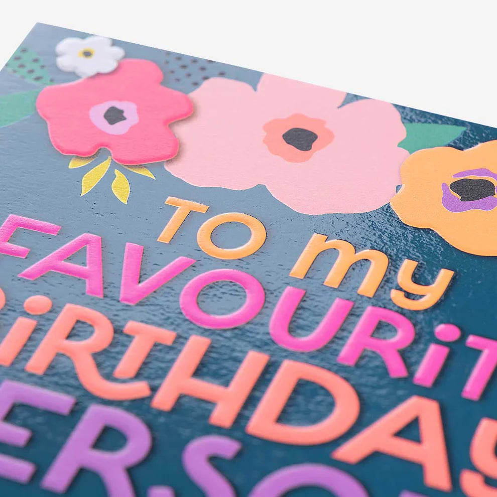 Floral Favourite Birthday Person General Card, a beautiful choice among birthday cards and birthday card greeting cards for celebrating your special birthday person.