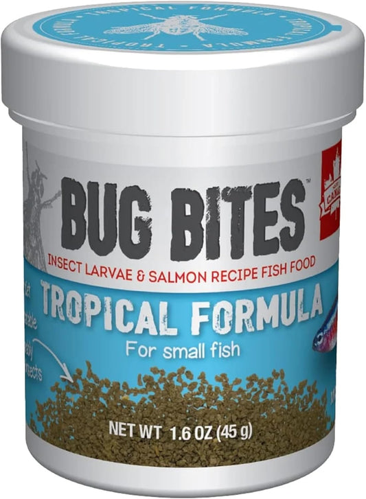 Fluval Bug Bites 45g tropical fish food granules