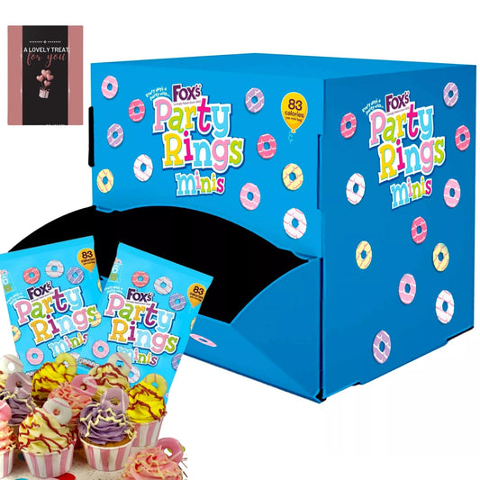 Fox's Mini Party Rings 40 x 21g snack pack box