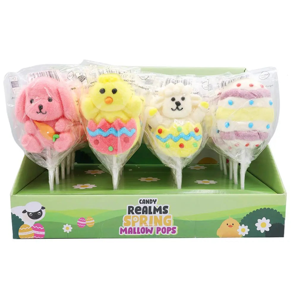 Easter bunny shaped marshmallow pop