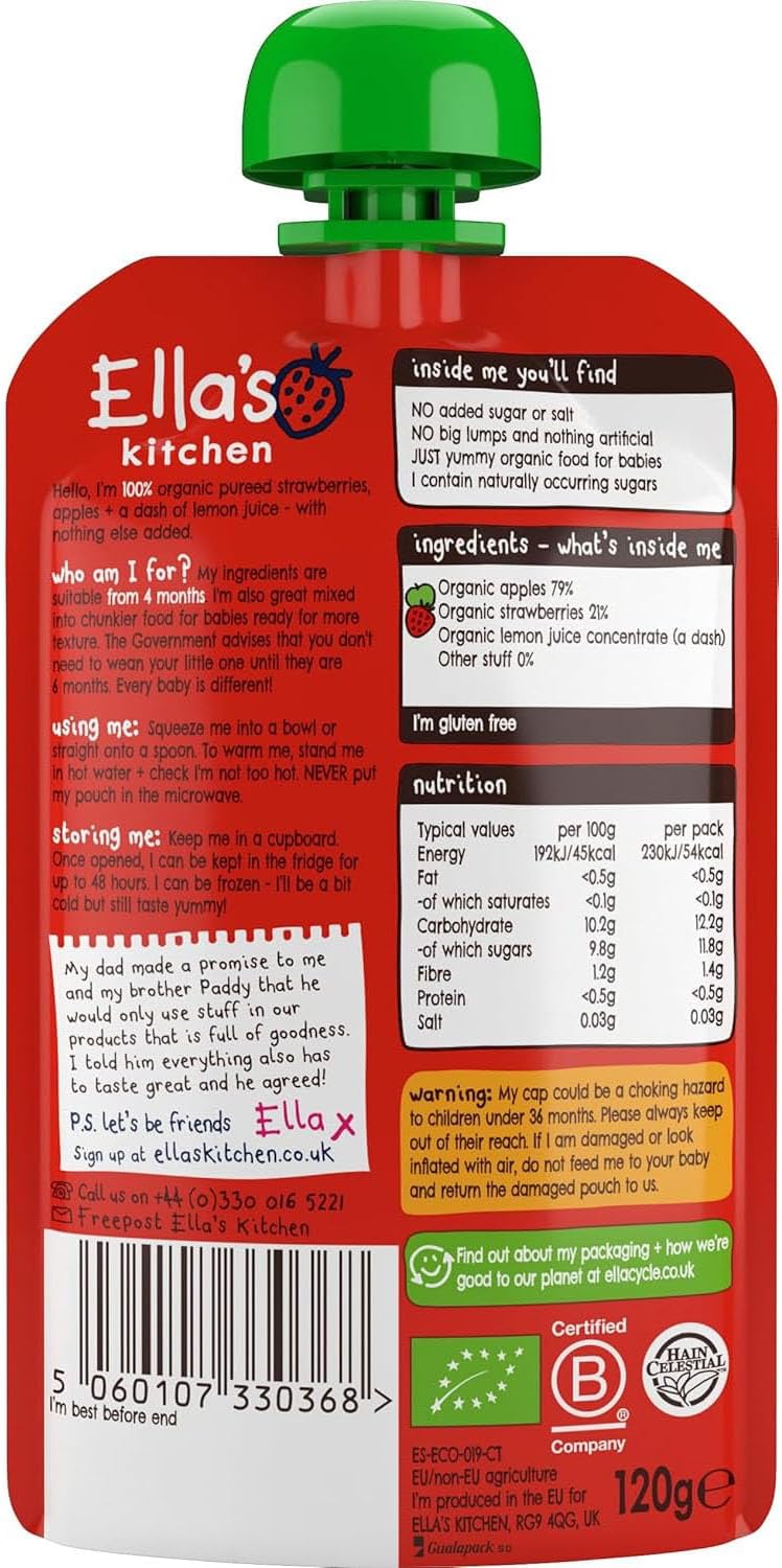 first food organic puree for babies 4 months plus