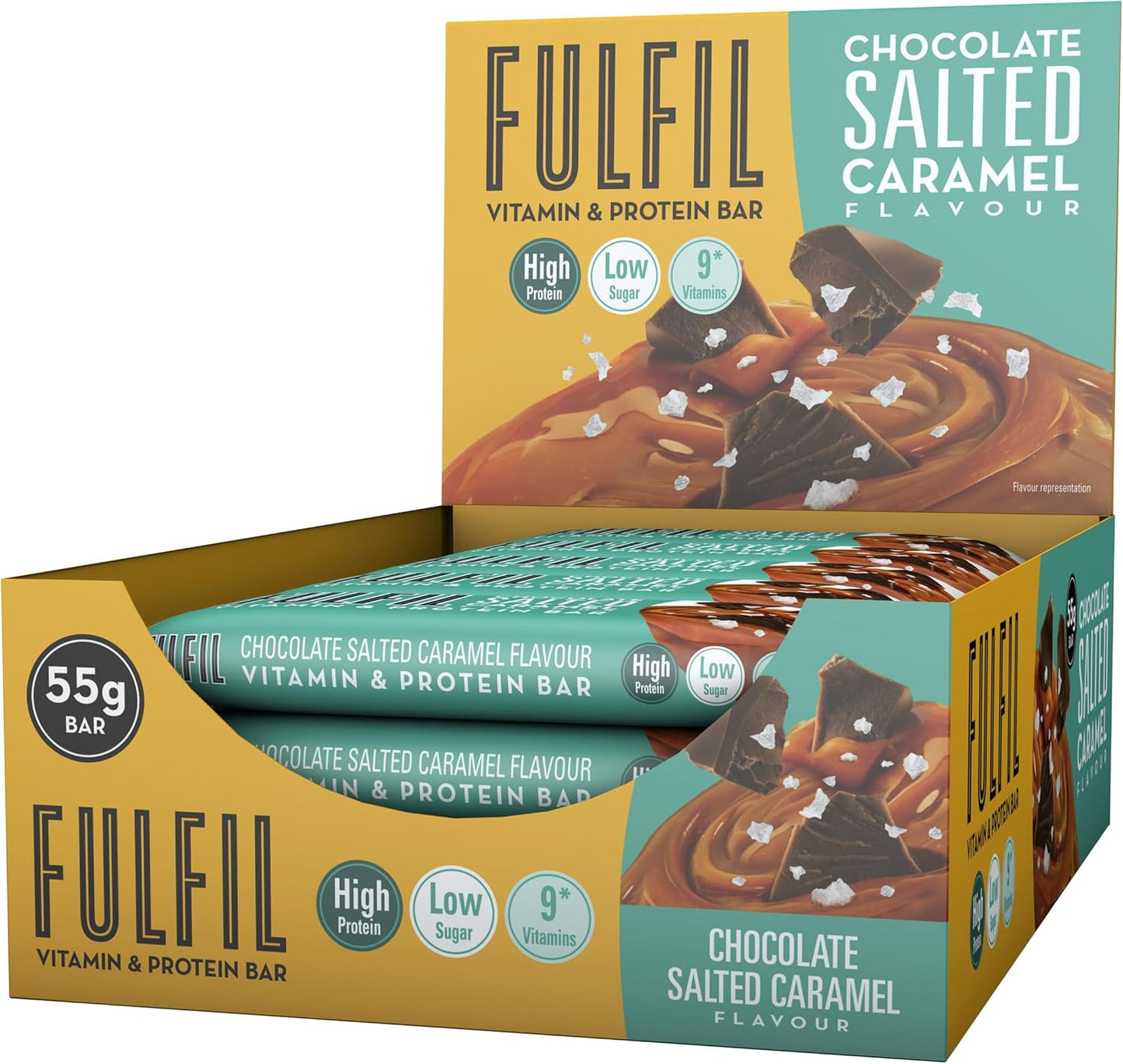 FULFIL Chocolate Salted Caramel Protein Bars