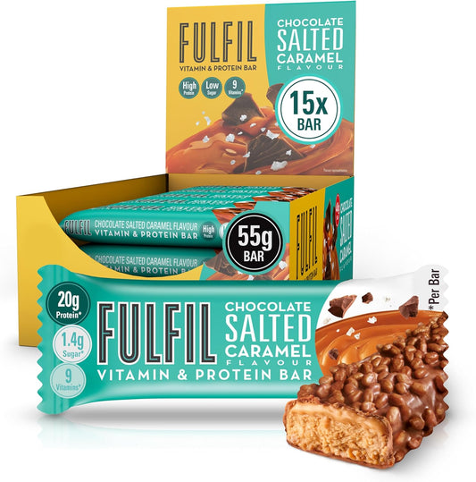 FULFIL Chocolate Salted Caramel Protein & Vitamin Bars