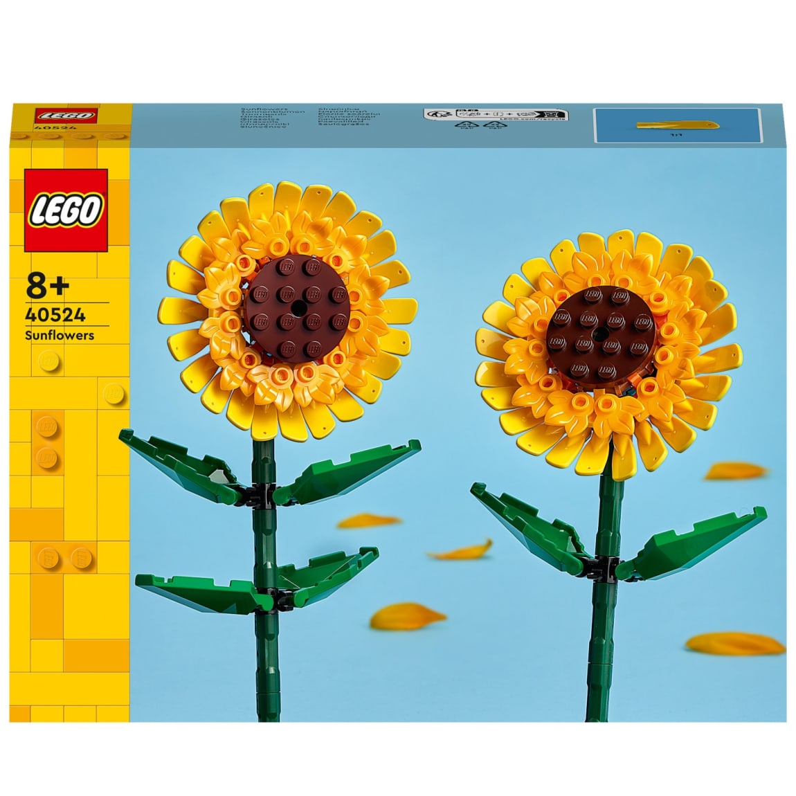 Realistic LEGO flower display for any room