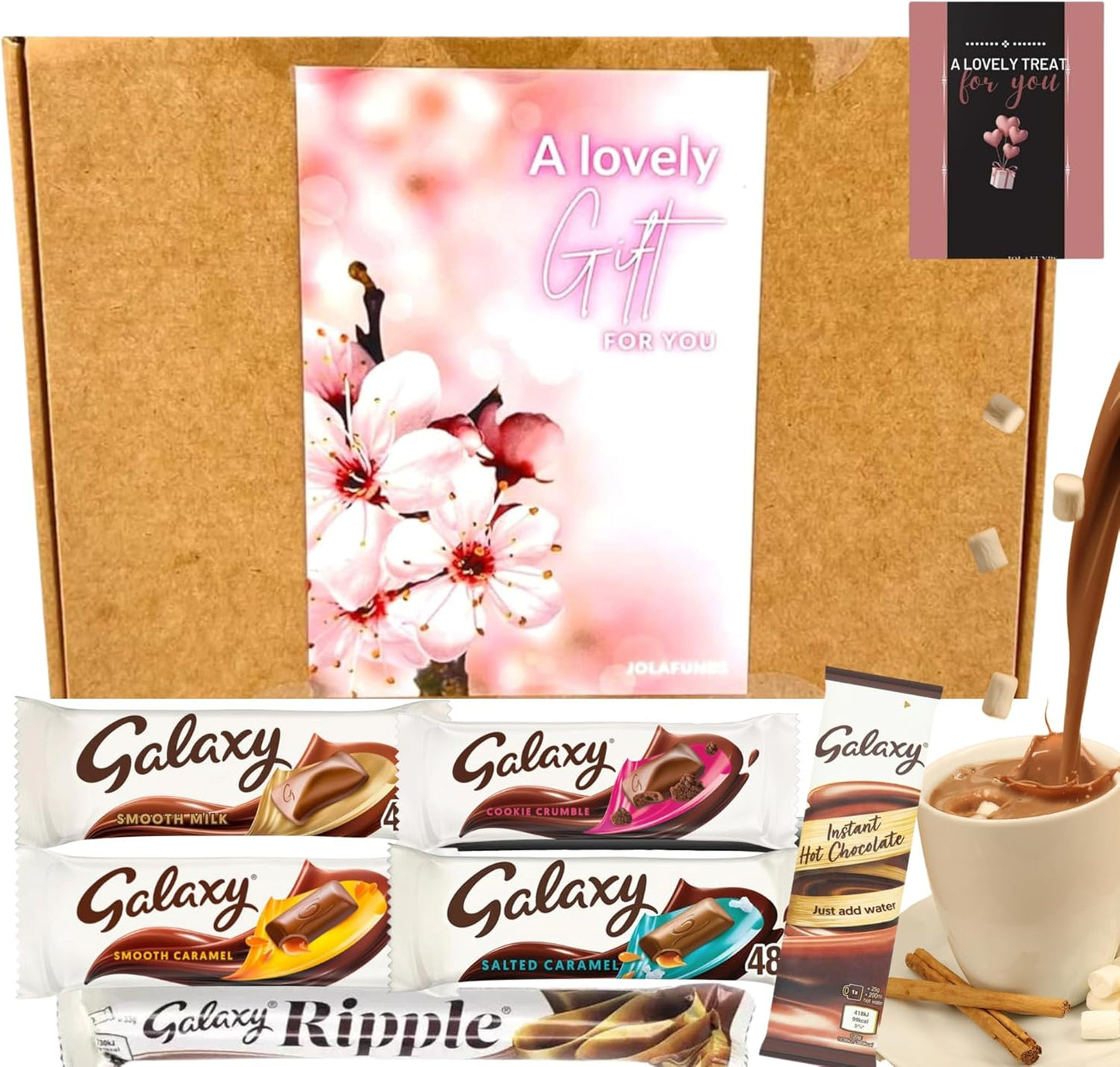 Galaxy chocolate gift selection box with a mix of smooth bars