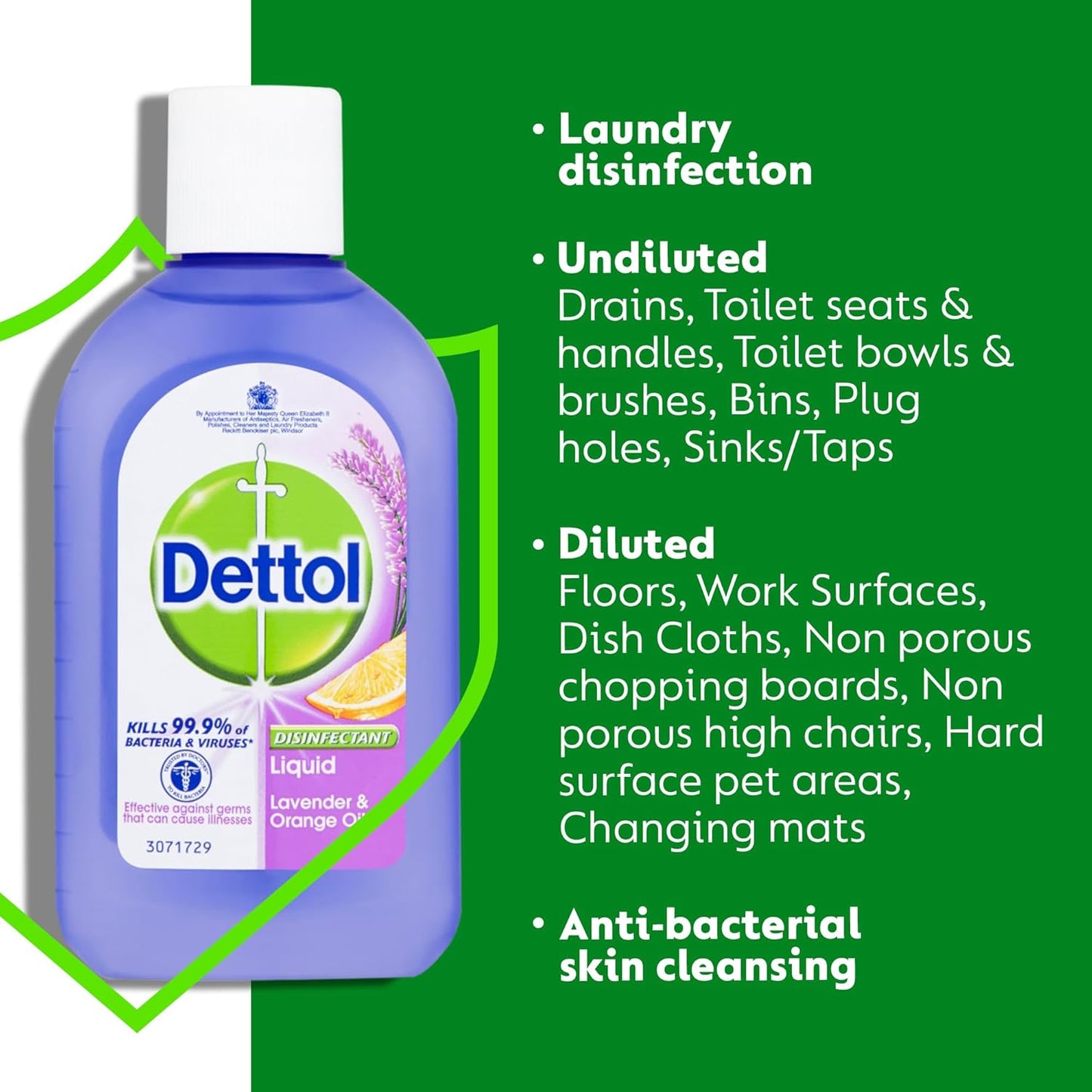 Dettol liquid cleaner kills 99.9% of germs – 500ml bottle