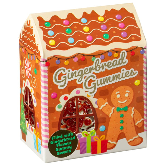Gingerbread Gummy House 100g, festive holiday gummy sweets for snacking