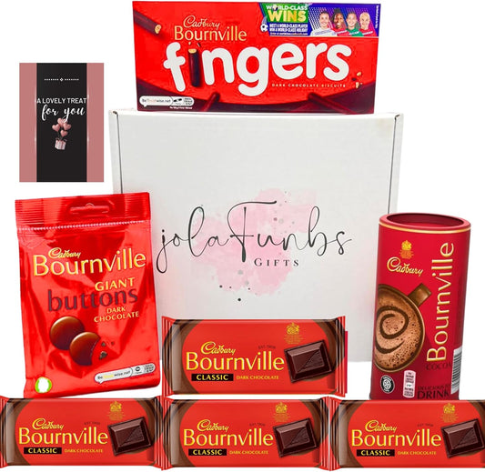Gluten-free Cadbury Bournville dark chocolate hamper gift box
