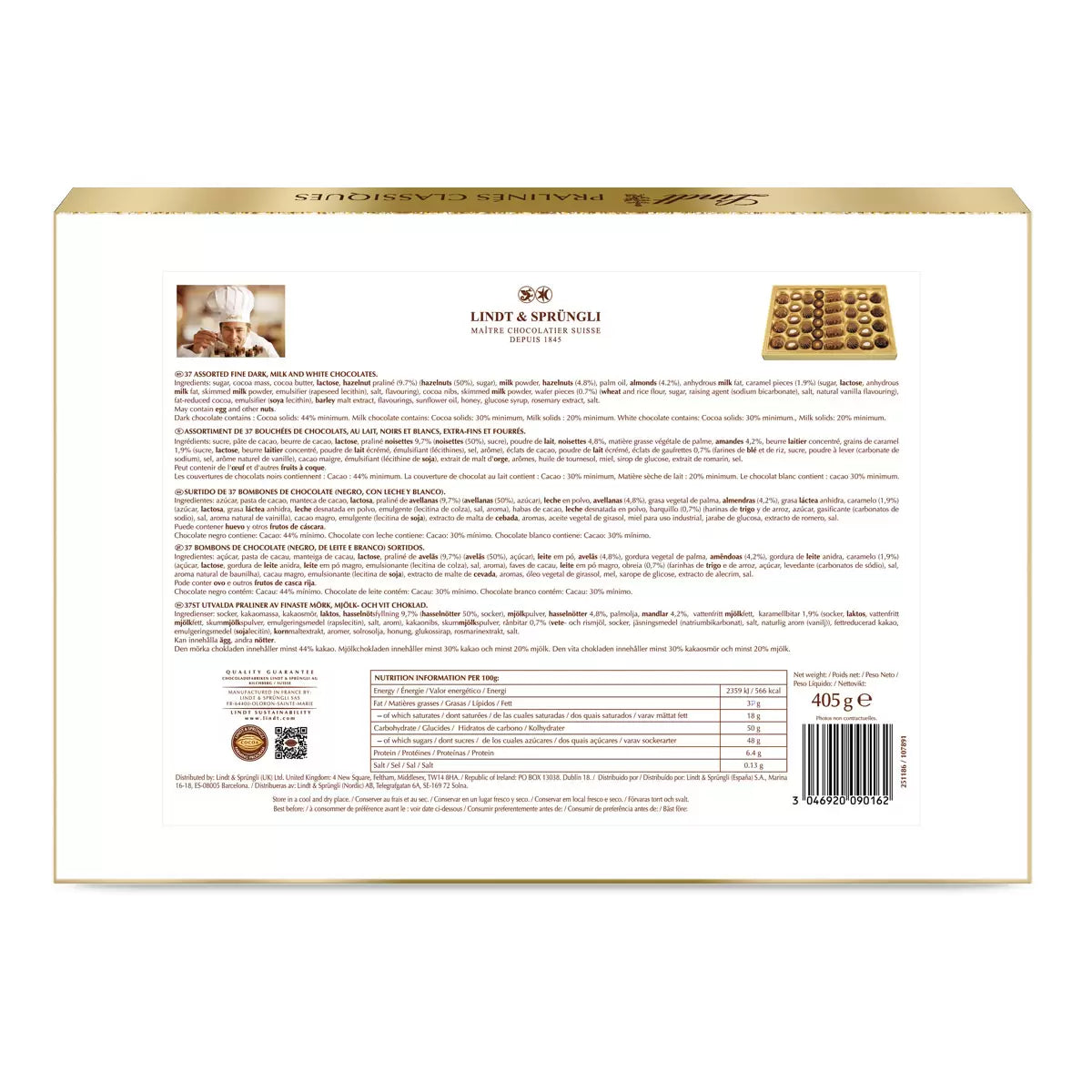 Premium chocolates crafted by Lindt Master Chocolatiers