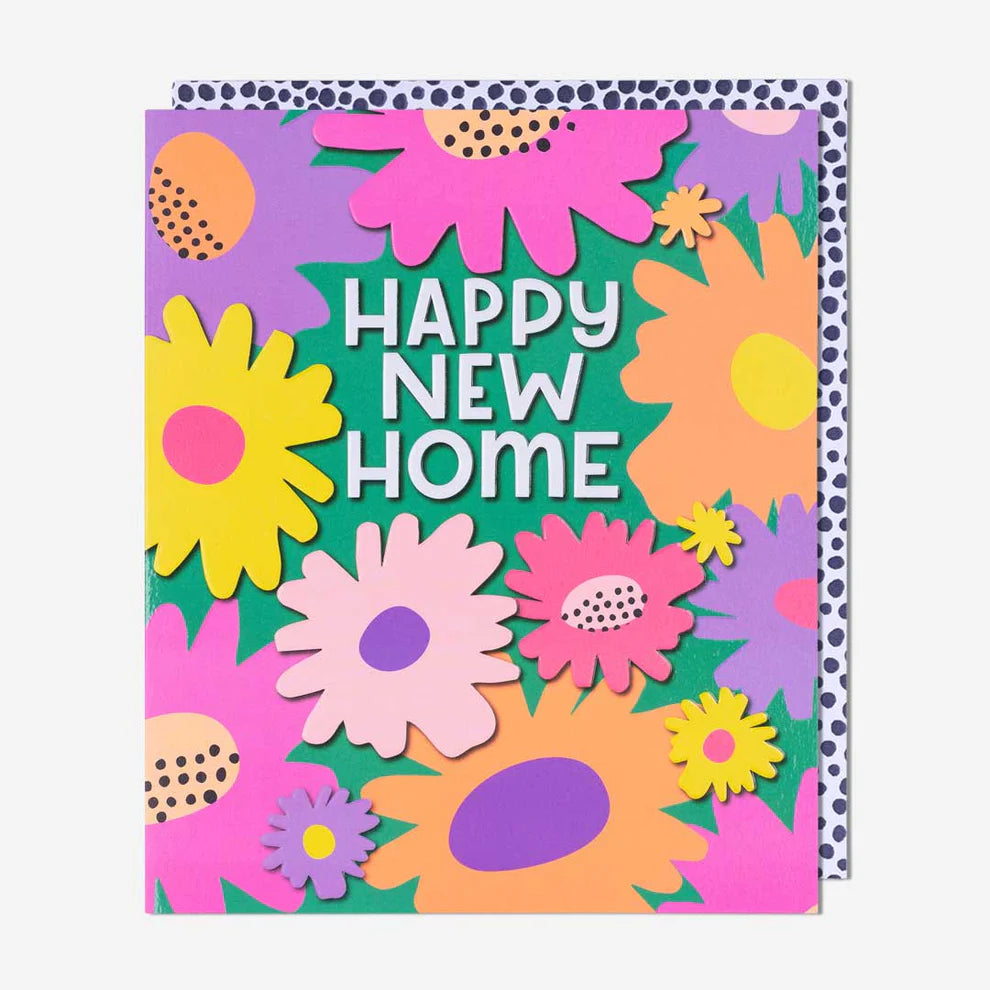 Celebrate a new beginning with the Green Floral New Home Card. Perfect for sending card greetings for a new home, a thoughtful way to welcome someone.
