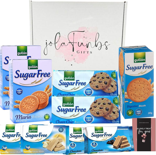 Gullon sugar-free biscuit gift box with healthy treats