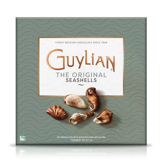 Display of Guylian Belgian Chocolate Sea Shells for an elegant treat