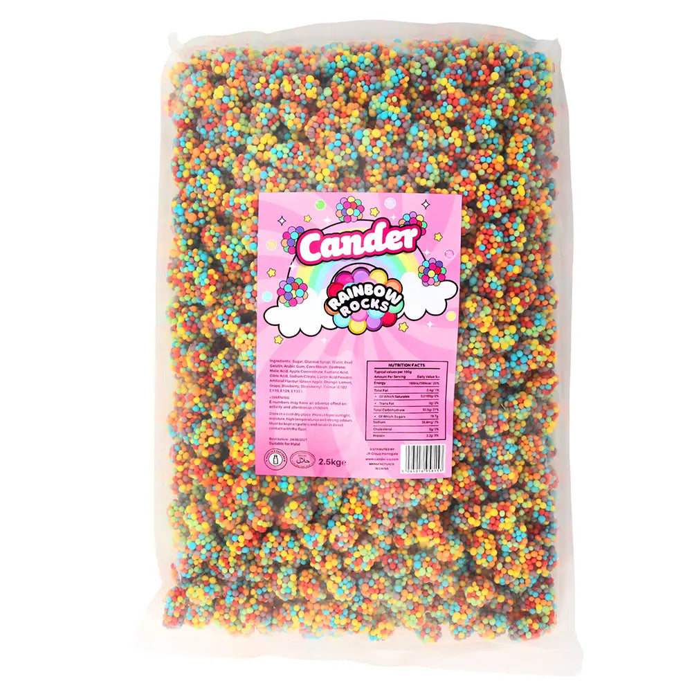 Halal friendly rainbow rock candy clusters