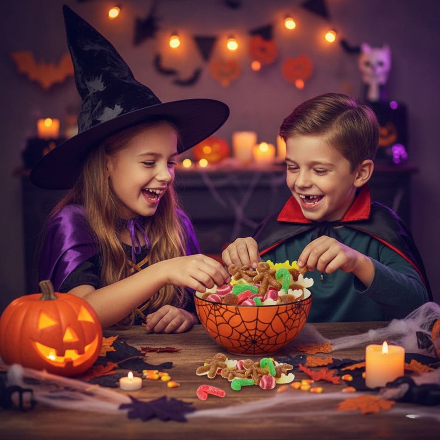 Halloween Pick n Mix Merry Mix Bag with colourful jelly and gummy sweets for spooky celebrations