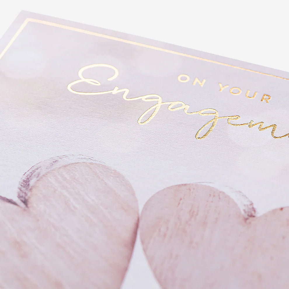 Happily Ever After engagement greeting card with love and congratulations