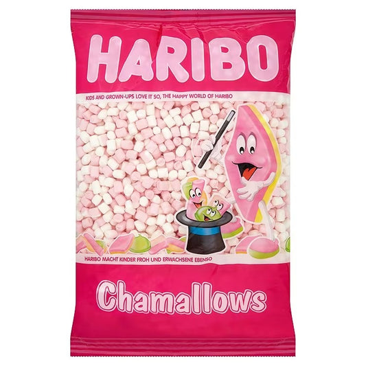 Haribo Chamallows Pink & White Mini Mallows for sweet desserts and treats