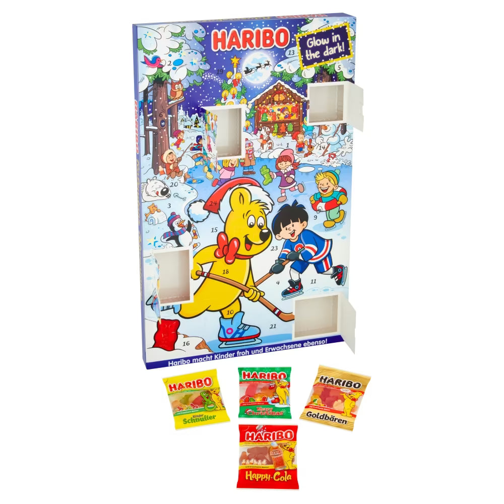 300g Haribo Advent Calendar with mini bags and Maoam treats