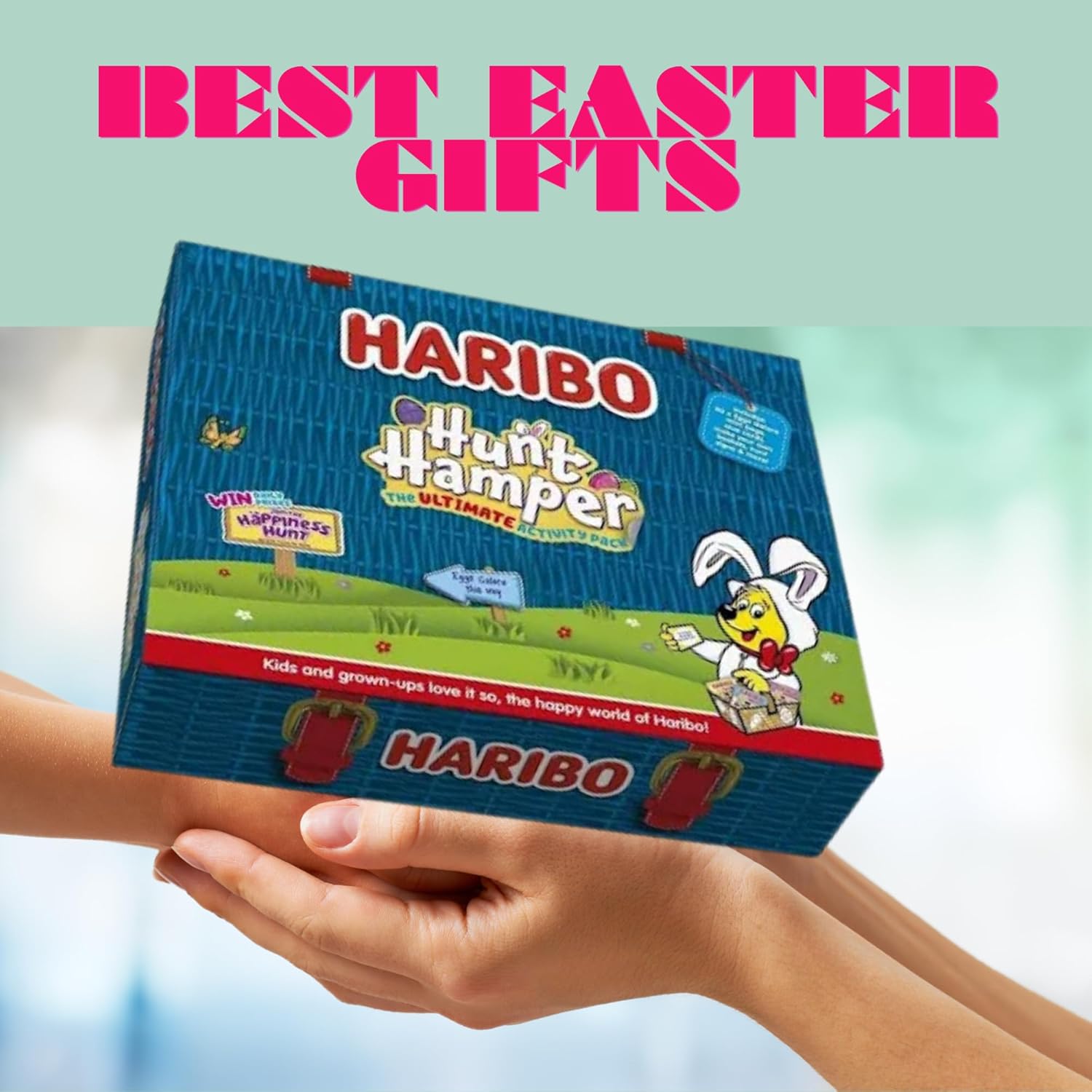 Festive Easter box with Haribo Eggs Galore and cards for children