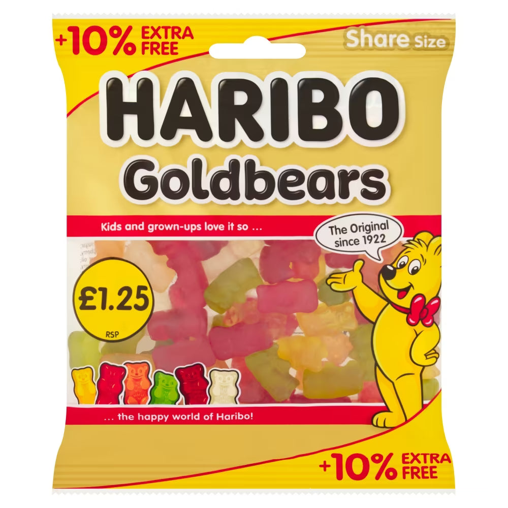 Haribo Gold Bears colourful fruity gummy candy bulk pack
