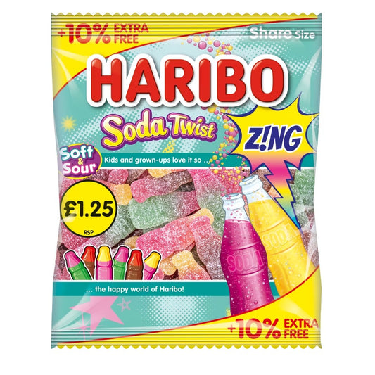 Haribo Soda Twist – soda-flavoured gummy sweets in assorted fruity flavours