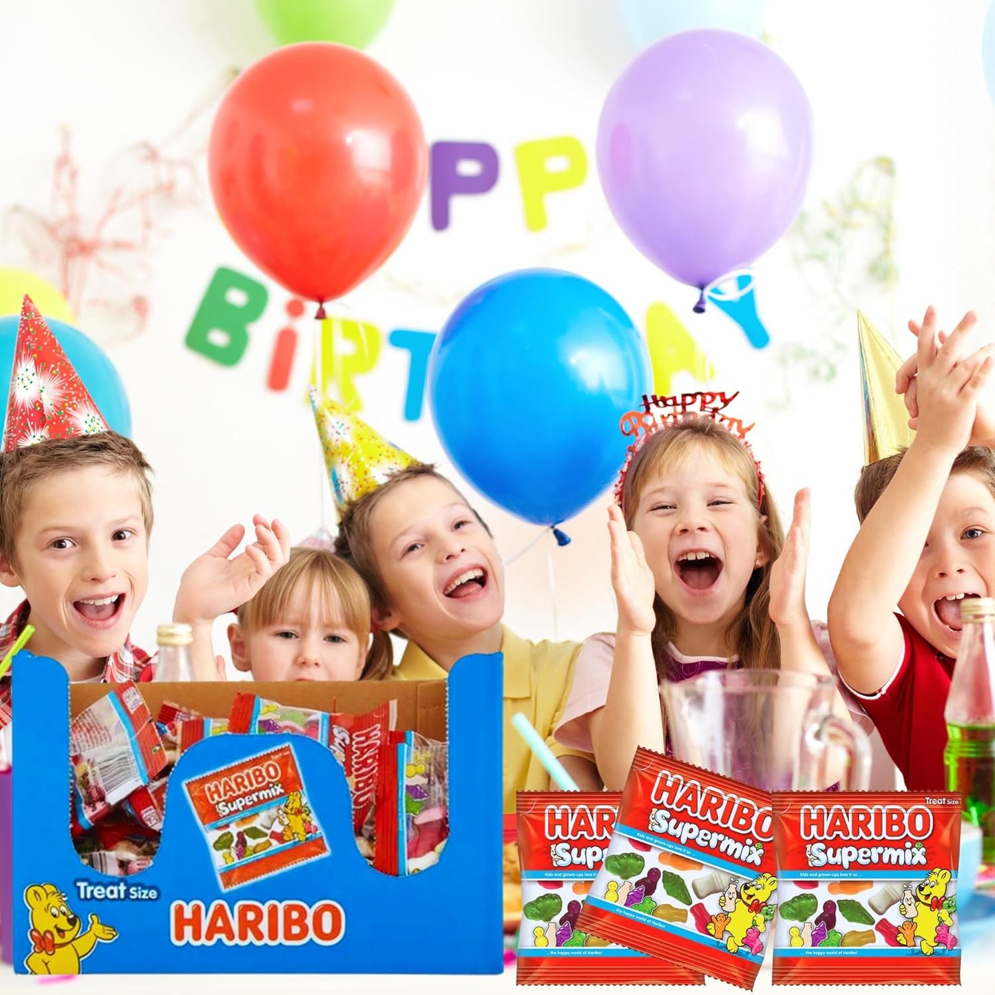 Colorful Haribo Mini Bags Perfect for Parties and Events