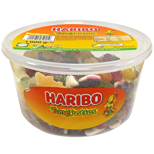 Haribo Tangfastics 1kg Tub of Sweet & Sour Gummies