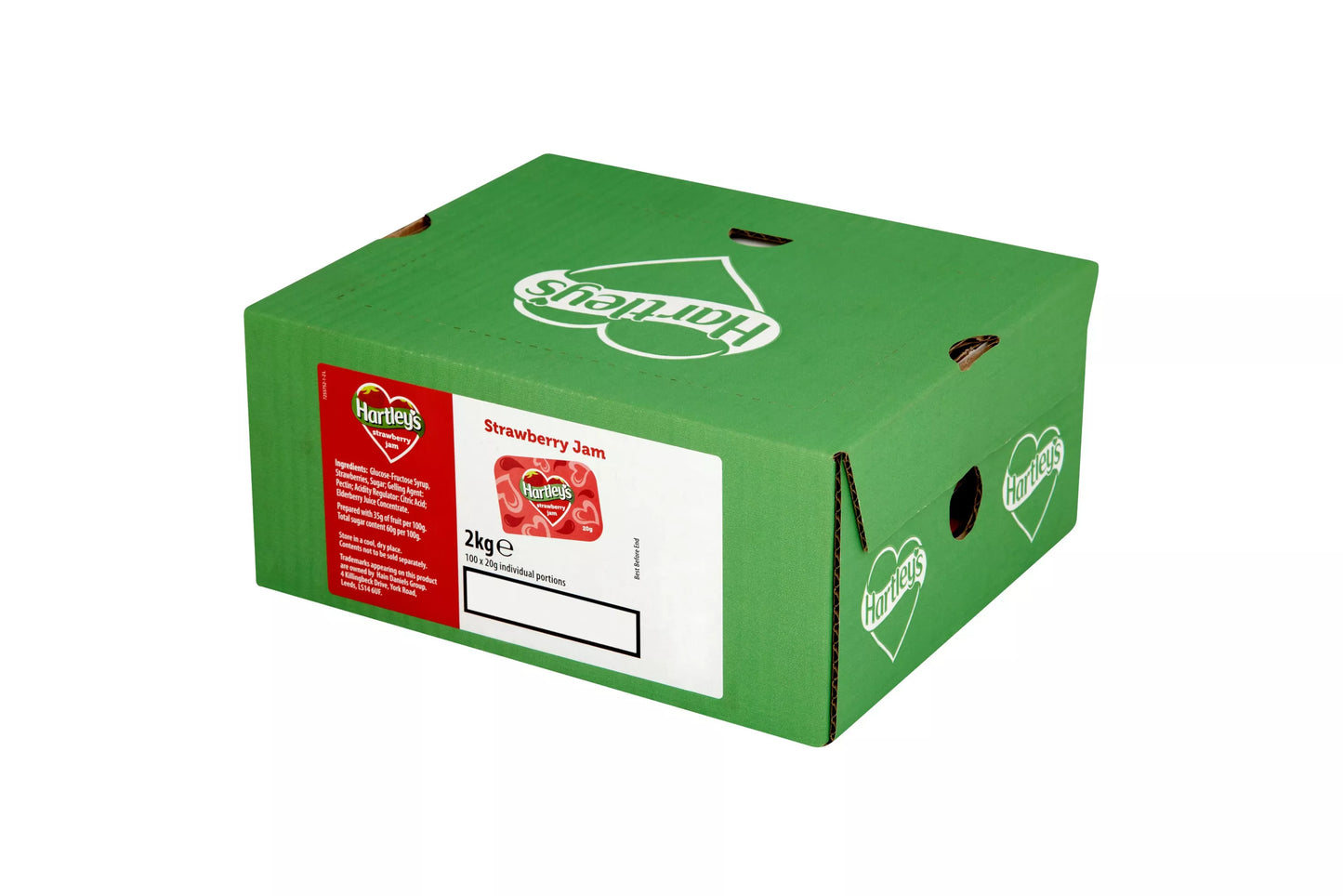 Bulk pack of Hartleys strawberry jam for hospitality use