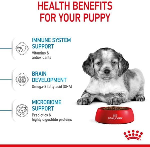 Royal Canin puppy dry food promoting healthy digestion