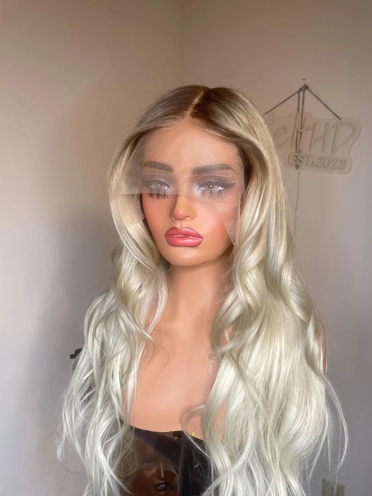 Heat-styling safe balayage wig with shine and volume