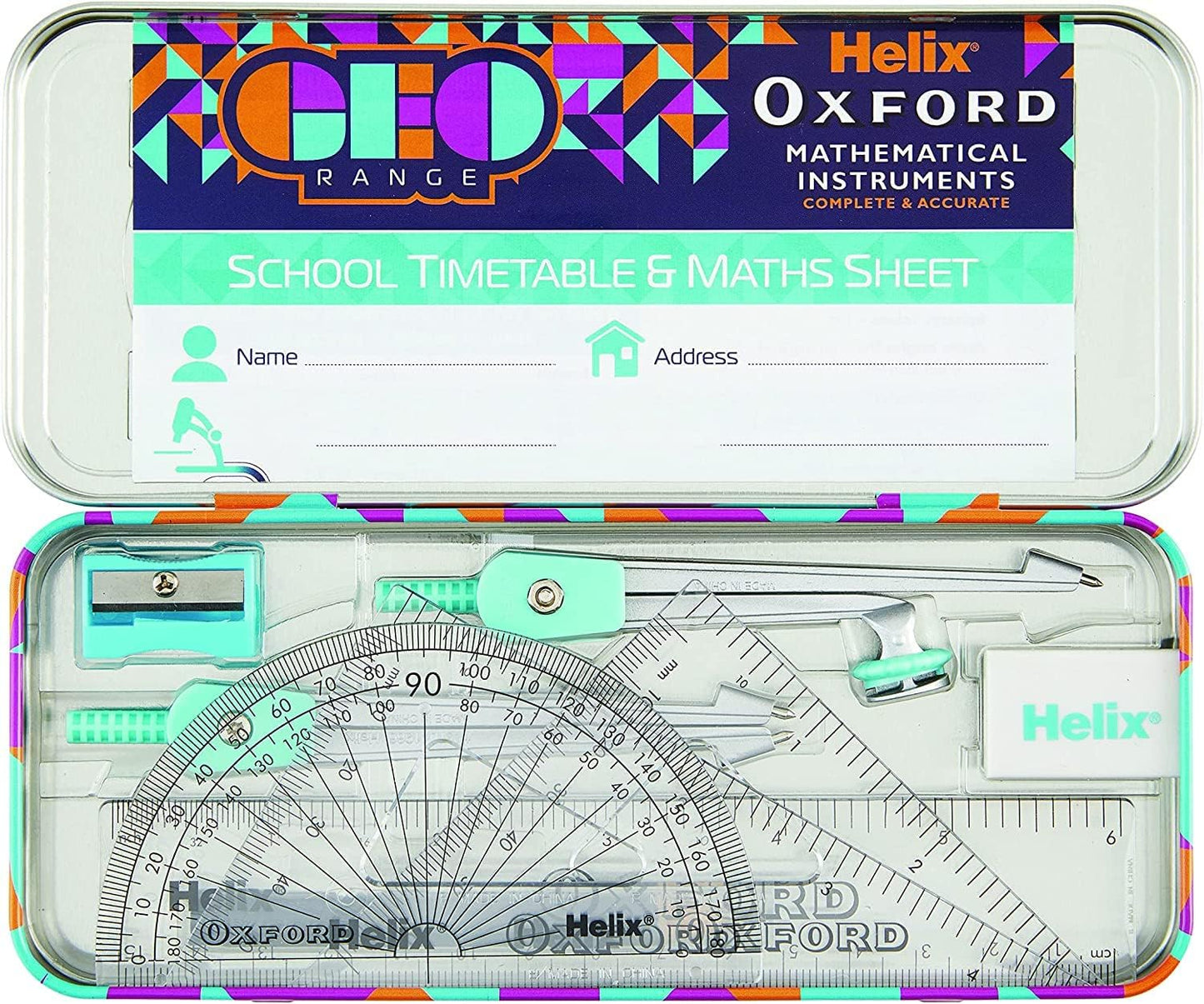 Complete Helix orange maths tools set for exams