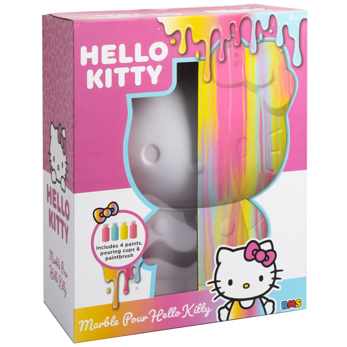 Hello Kitty marble pour paint set creative craft kit