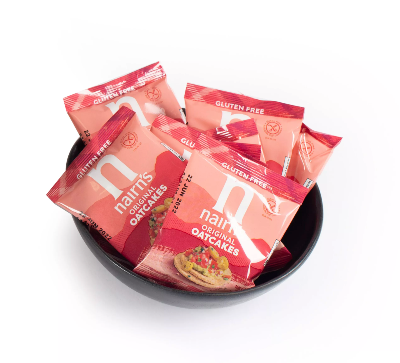 Convenient single-serve oatcakes in a bulk supply