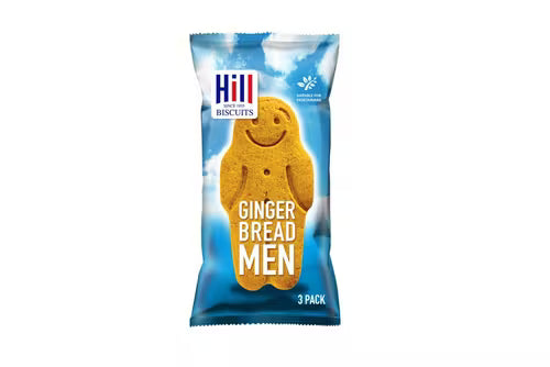 Hill Gingerbread Men shaped ginger biscuits