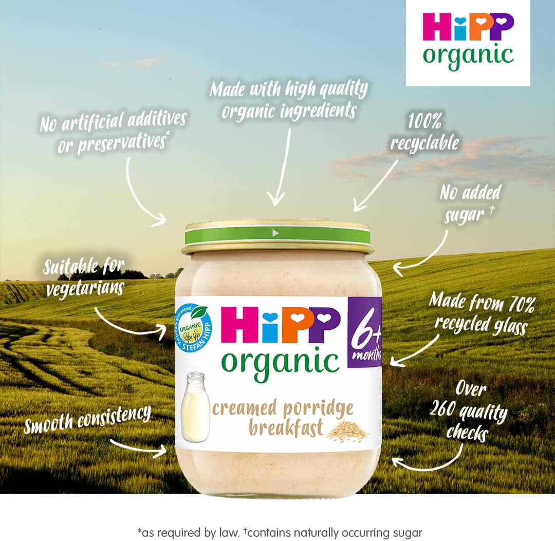 hipp baby food jars porridge pack of 6